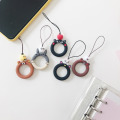 1PCs Cute Cartoon Phone Strap Silicone Pendant Mobile Phone Straps Lanyard Finger Ring Strap Key Ring Mobile Phone Accessories