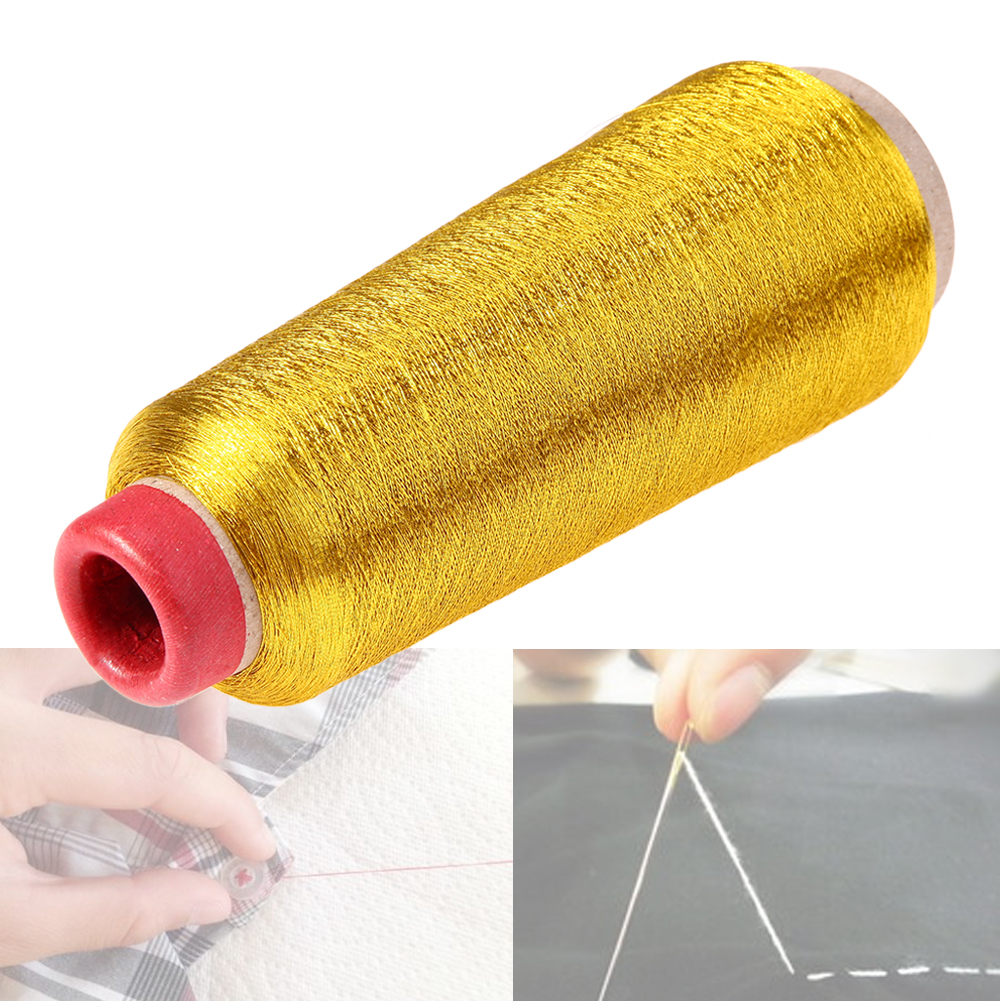 Gold/Silver Embroidery Threads Computer Cross-stitch Thread 3000M Sewing Thread Line Textile Metallic Yarn Woven Line
