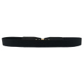 1Pcs High Elasticity Fabric Belts for Women Dresses Gold Leaves Metal Buckle Belts Female Belts Women Fashion 2019 Elastic Belts