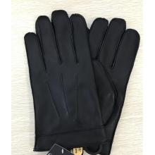 Black Color Mens Leather Gloves