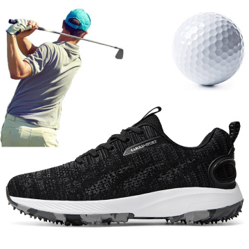 2020 New Brand Men Golf Sneakers White Black Outdoor Summer Breathable Golf Shoes for Men Light Weight Athletic Sneakers