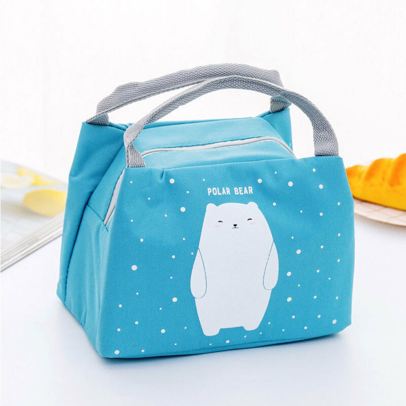 Girl Kids Children Portable Insulated Thermal Food Picnic Lunch Bag Box Women Cartoon Bags Pouch Lunch Bags