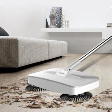 YOREDE Hand Push Magic Broom Dustpan Mops Stainless Steel Handle Sweeper Mop All-In-One Push Type Sweeping Machine Cleaning Tool