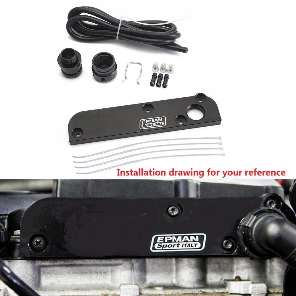 Billet PCV Delete Plate Kit Revamp Adapter for Volkswagen(VW)/Audi/SEAT/Skoda EA113 Engines EP-PCV1017