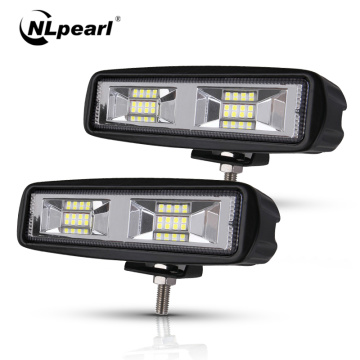 Nlpearl Light Bar/Work Light Led Fog Lights off road 4x4 48W Spot Beam Led Light Bar For Trucks Jeep ATV SUV DRL LED Spotlight