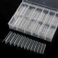 120pcs/box Clear Dual Extra long Nail Forms Nail System Quick Building Gel Mold Tips For Nail Extension Form UV Gel Mold Tips YT