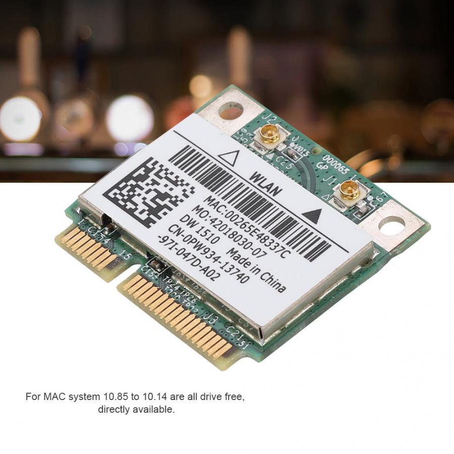 Dual Band 300Mbps Mini PCI-E Wireless Network Card For DELL E4200 E5500