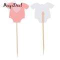 MagiDeal 10 Pcs/Lot Baby Clothes Cupcake Topper Cake Picks Kids Boy Girls Baby Shower Birthday Party Cake Decoration