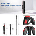 Neewer 79 Inches Aluminum Camera Tripod Monopod with 360 Degree Rotatable Center Column and Ball Head, Quick Shoe Plate, Bag