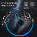 ACCNIC Car Charger Cup Phone Holder Cigarette Lighter Sockets Power Adapter with Dual USB Ports LED for iPhone Android