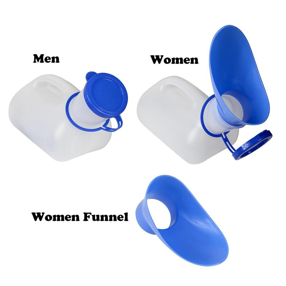 Unisex Plastic Urinals Incontinence Bottles Suitable For Elderly And Children Urine Device Funnel Female Travel Toilet Camping