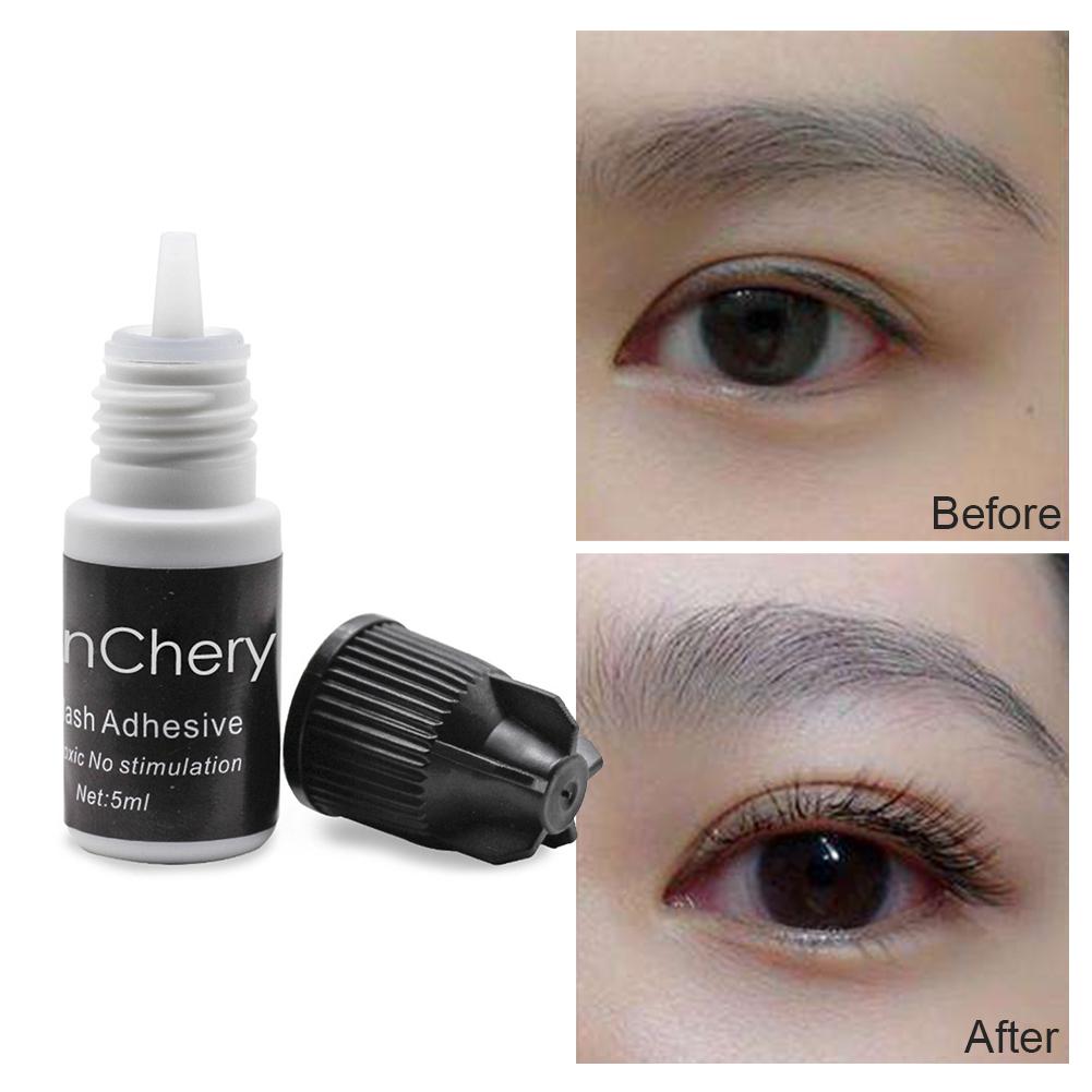 7ml Black False Eyelash Glue Quick-drying Sticky Long Lasting Planting Semi-Permanent Eyelash Extension False Eyelash Glue 30p