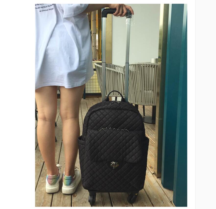 carry on Luggage bags Rolling luggage bag for women 20 inch Cabin travel Trolley Bag wheels Trolley Suitcase wheeled duffle bags