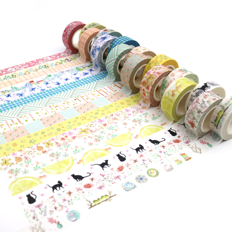Creative Kawaii Masking Tape Cute Washi Tape Decorative Adhesive Tape Kids DIY Scrapbooking Diary Photos Albums Office Supply