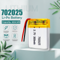 3.7V 300mAh 702025 Li-polymer Rechargeable Battery for Mp3 Bluetooth headset speaker video recorder wireless mouse Li-ion cells