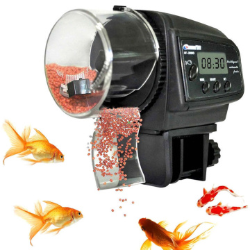 Aquarium 65mL Automatic Fish Feeder for Aquarium Fish Tank Auto Feeders with Timer Pet Feeding Dispenser LCD Display Fish Feeder