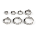 140PCS 5.8-21mm 304 Stainless Steel Single Ear Hose Clamps Assortment Kit
