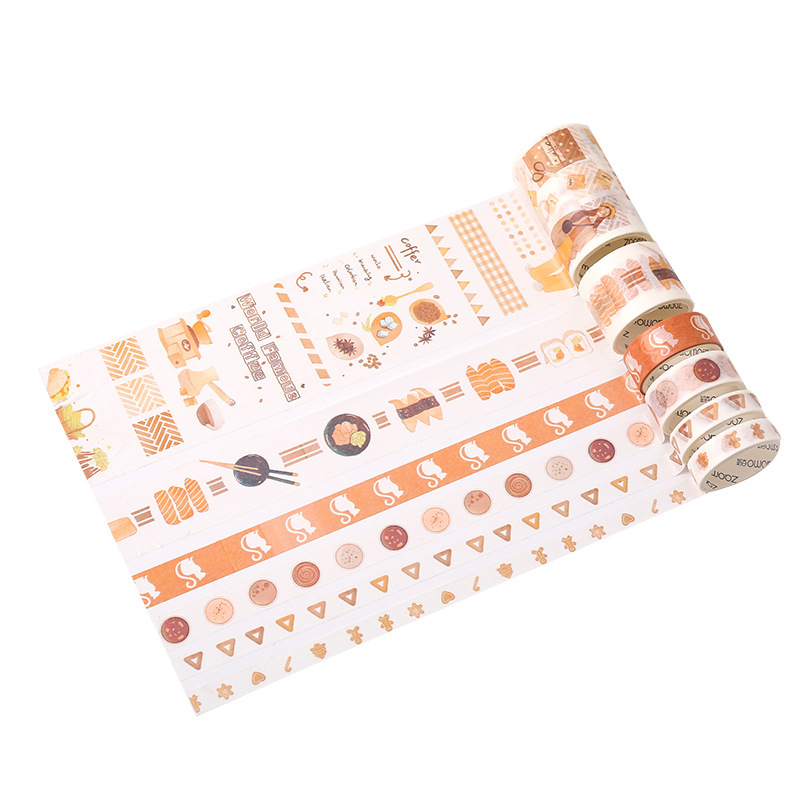 Listen to the Late Summer Series Decorative Adhesive Tape Masking Washi Tape set DIY Scrapbooking Sticker Label cute stationery