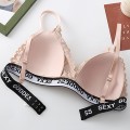 Women Seamless Bra Sets Letter Print Underwear Lace Lingerie Padded Bralette Sexy Panties Bra Set