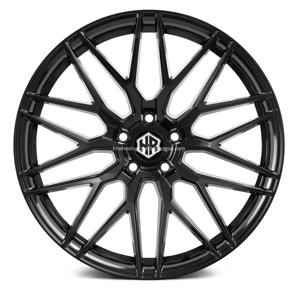 H R Tech Wheels Hr1752 Gloss Black Front