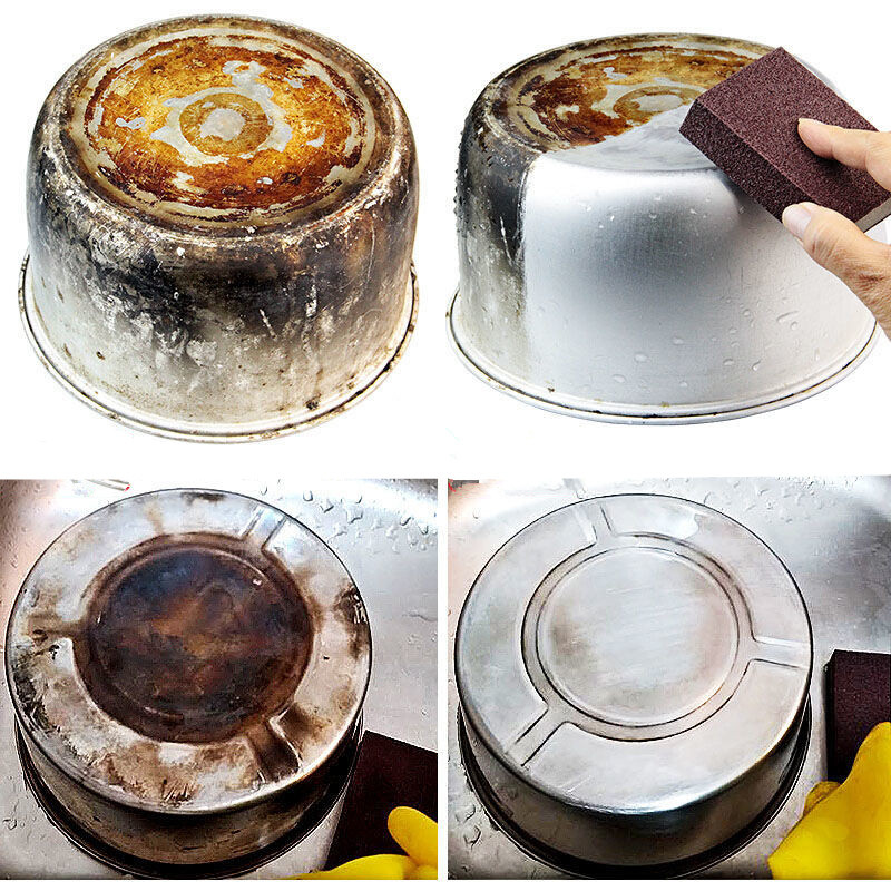1pcs/5pcs Magic Sponge Removing Rust Cleanning Cotton Wipe Cleaner Kitchen Tools Kitchen Accessories Wash Pot Kitchen Gadgets