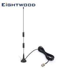 Eightwood Amateur Mobile Radio Scanner Antenna Magnetic BNC Male-Uniden Bearcat Whistler Radio Shack Police Scanner Ham Radio