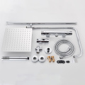 Thermostatic Bathroom Shower Set Chrome 8 10 12 inch Square Shower Head Thermostatic Mixer Valve Bathtub Shower Faucet Taps