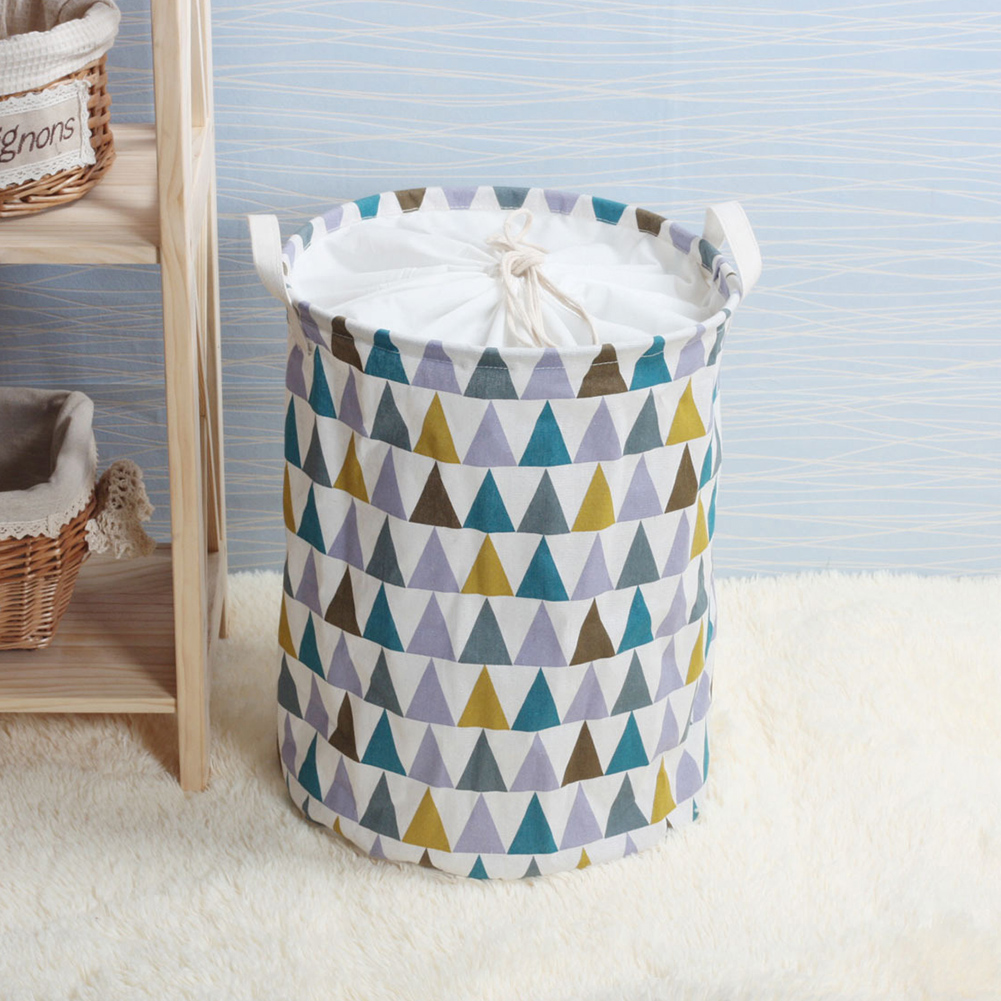 35*45cm Foldable Drawstring Laundry Basket Dirty Clothes Toy Storage Bucket Organizer Washing Dirty Clothes Big Basket Organizer