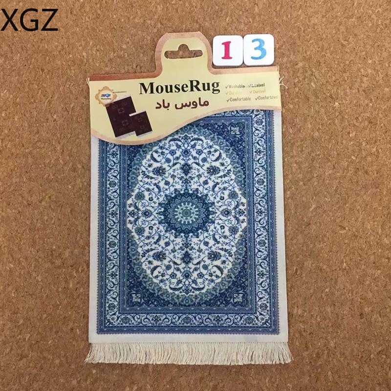 XGZ Hot Sale 270X180MM Color Persian Carpet Mouse Pad Tea Cup Mat Table Family Decoration 11 Styles