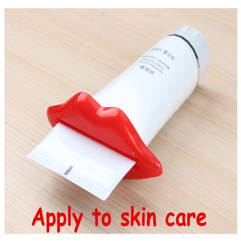 1 PCS Creative Lip Toothpaste squeeze multi-purpose extrusion device Toothpaste gels cream lotion squeezer #708