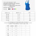 Women Yoga Shirts T-Backless Loose Sleeveless Sports Shirts Fitness Workout Crop Tops Shirt Vest Quick Drying Female Sportswear