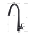 Suguword Sensor Kitchen Faucet Pull Out Black Smart Touch Inductive Sensitive Faucet Hot and Cold Water MIxer Tap