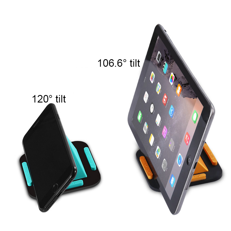 4 Sided Universal Silicone Stand Pyramid Bracket Portable Mount Holder Desktop Mount Cradle for iphone ipad Android Tablet