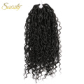 Saisity Goddess Crochet Hair Synthetic river faux locs Bouncy Braiding Hair Bohemian Extension Havana Hair styles