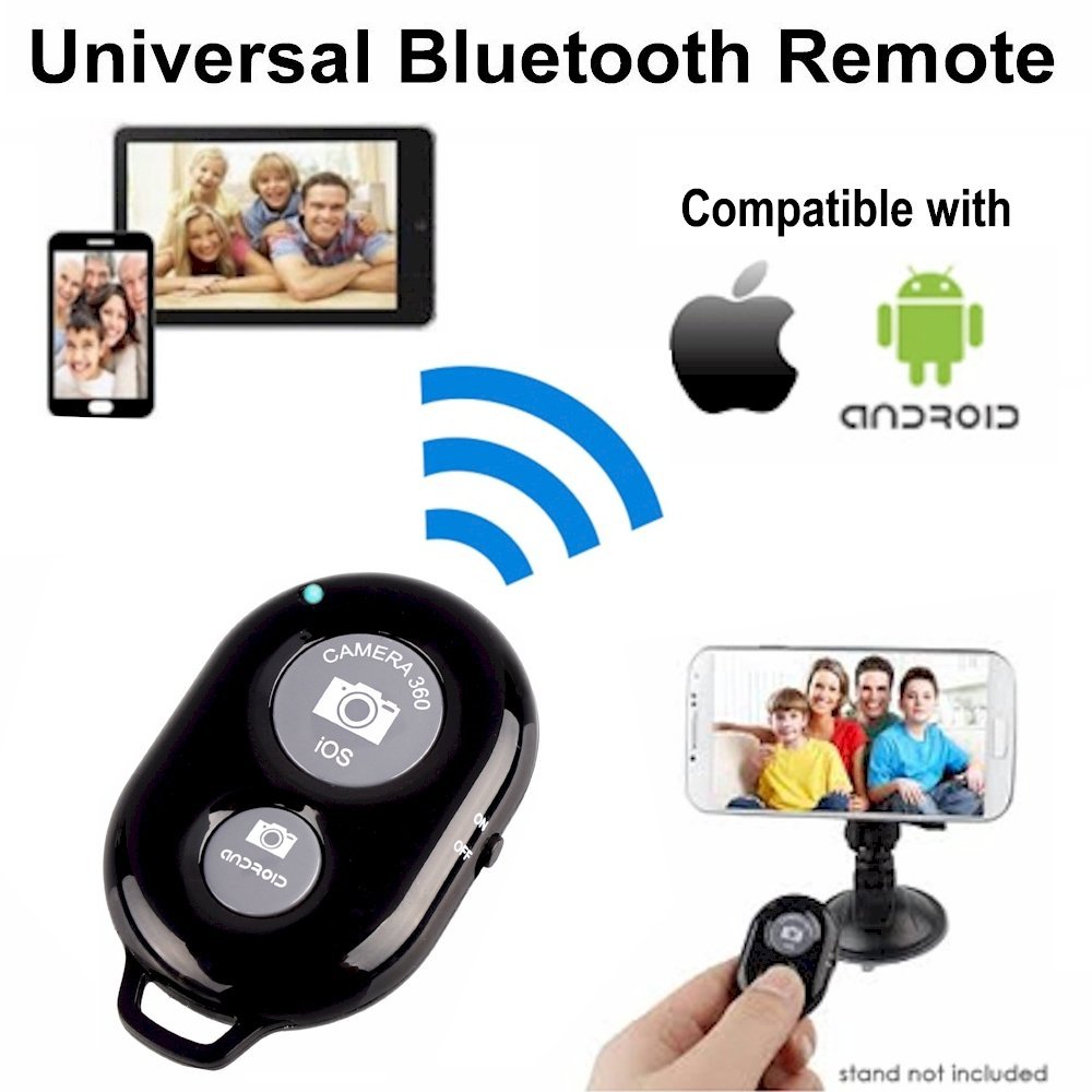 DUSZAKE Bluetooth Phone Selfie Button Timer for iPhone Phone Remote Control Selfie stick Wireless Shutter Release for Samsung