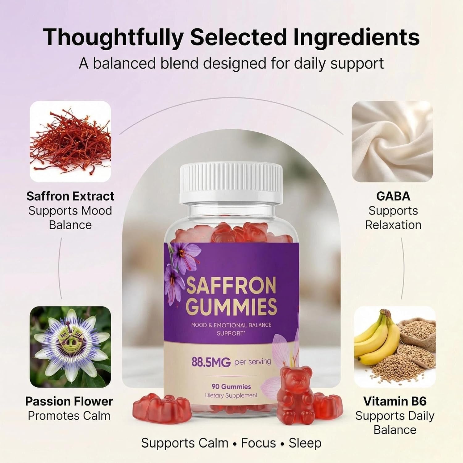 saffron supplement gummies