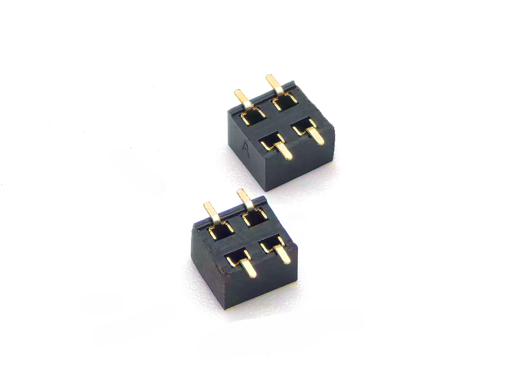2.54mm Pitch Female Header Connector Dual Row SMT U-type H3.5mm 2*2P