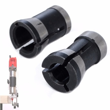 2pcs High Precision Collet Chuck Set 6.35mm 8mm Engraving Trimming Machine Electric Router For Machinery Manufacturing