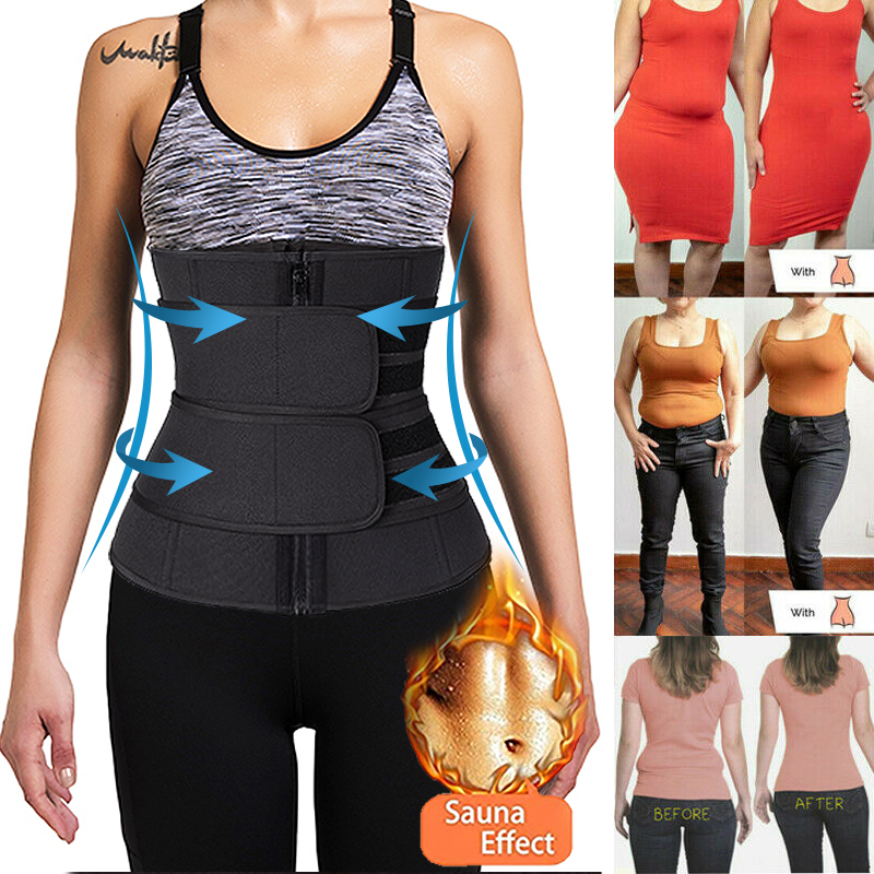 Women Waist Trainer Neoprene Sweat Shapewear Body Shaper Slimming Sheath Belly Reducing Shaper Workout Trimmer Belt Corset