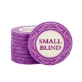 3 Pcs/Set Premium Ceramic Dealer Set Poker Chips Gambling Banker Chip Big & Small Blind