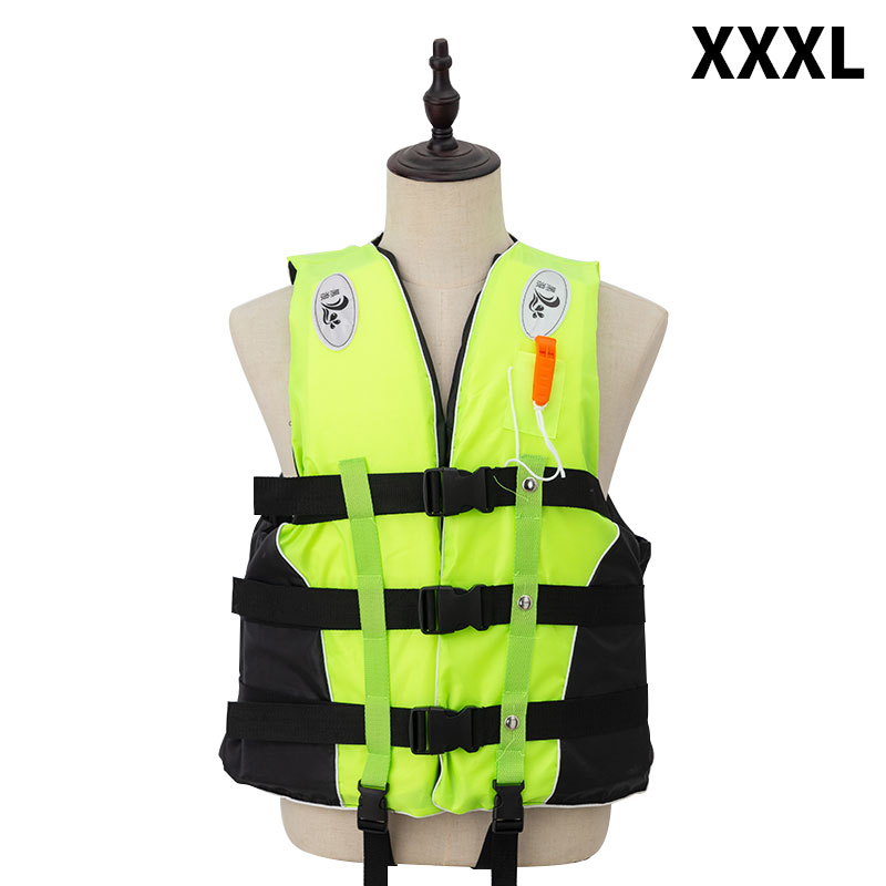 Adult life vest jacket enhanced version swimming rowing skiing surfing survival drifting life jacket with whistle water sports m