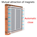 DIY Magnetic Mosquito net window screen Fiberglass screen mosquito window net , Customizable