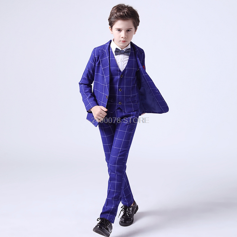 Boys Suits For Weddings Kids Blazer Suit For Boy Costume Enfant Garcon Mariage Jogging Garcon Blazer Boys British styleTuxedo L2