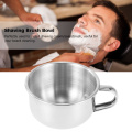 Anti-adhering Men's Shaving Mug Bowl Cup Stainless Steel Shave Cream Soap Bowl Shaving Brush Bowl Male Beard Cleaning Appliance