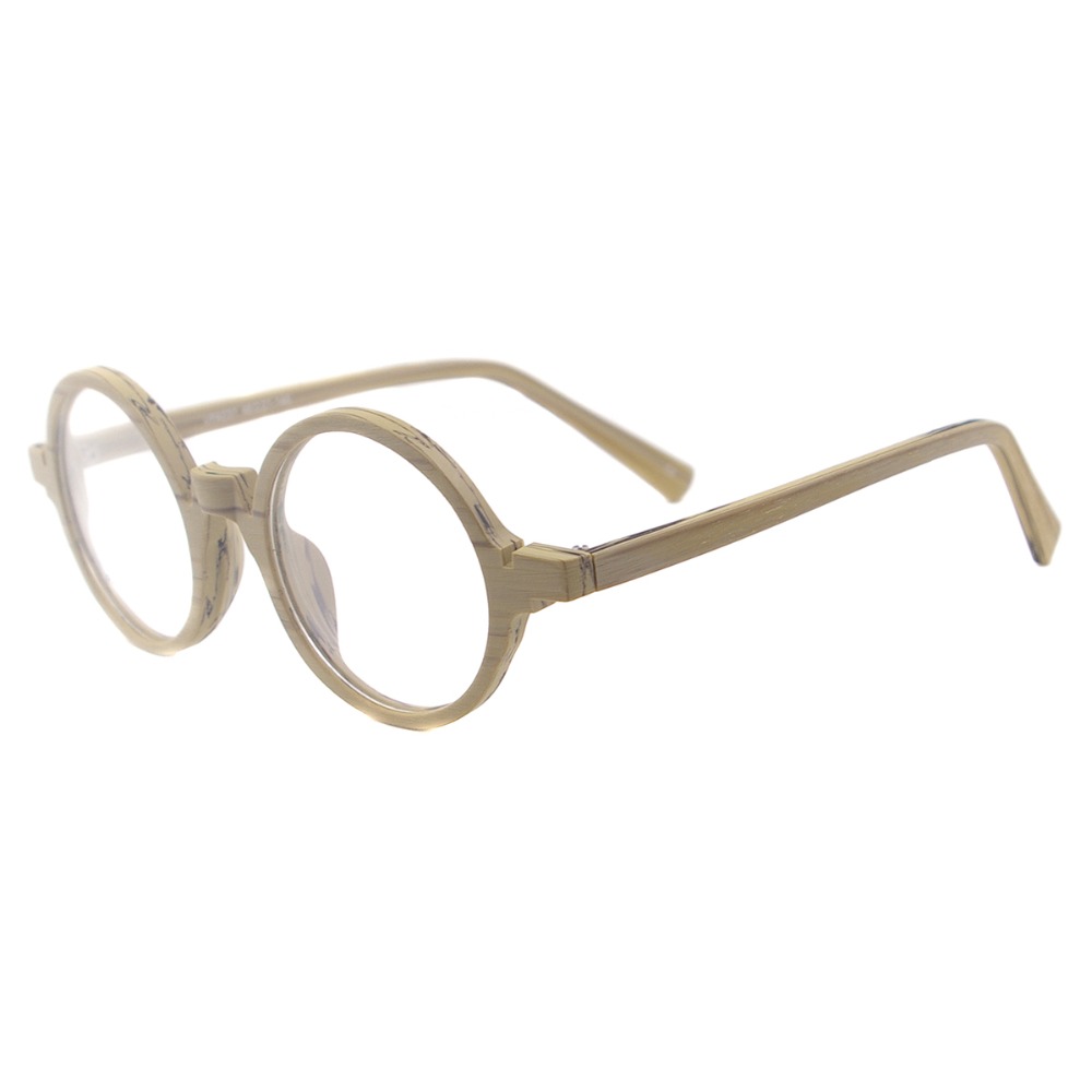 Acetate Small Men Spectacles Round Wood Texture Women Vintage Glasses Frames For Eyeglass Lenses Myopia Reading Multifocal