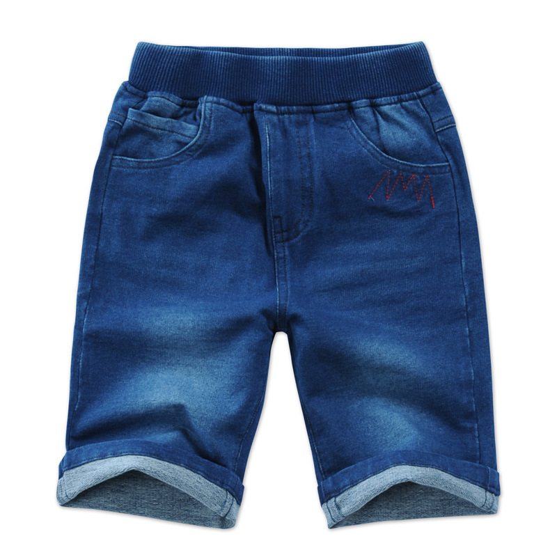 2-13 Years Children's Summer Clothing Boys Jeans Denim Shorts 2017 New Casual Elastic Waist Boy Shorts Denim High Quality DQ278