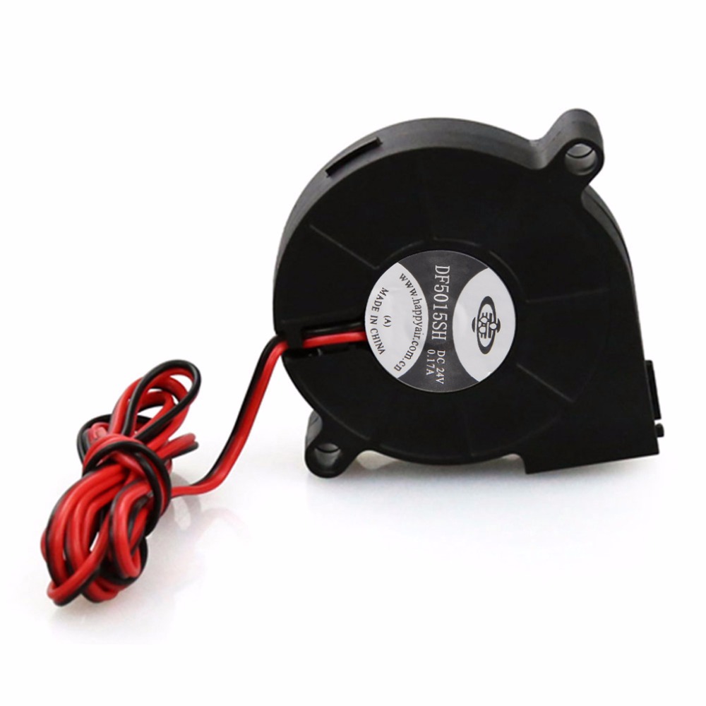 1Pc Black Computer Accessories 24V Brushless DC Cooling Turbine Blower Fan 5015 50*62*15mm Durable New