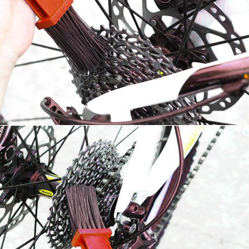 Universal Car Accessories Rim Care Tire Cleaning Red Motorcycle Bicycle Gear Chain Maintenance Cleaner Dirt Brush Cleaning Tools