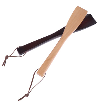 1PCS 25 cm Unisex Wood Shoe Horn Professional Long Handle Shoe Horns Spoon Shape Shoehorn Shoe Flexible Sturdy Slip