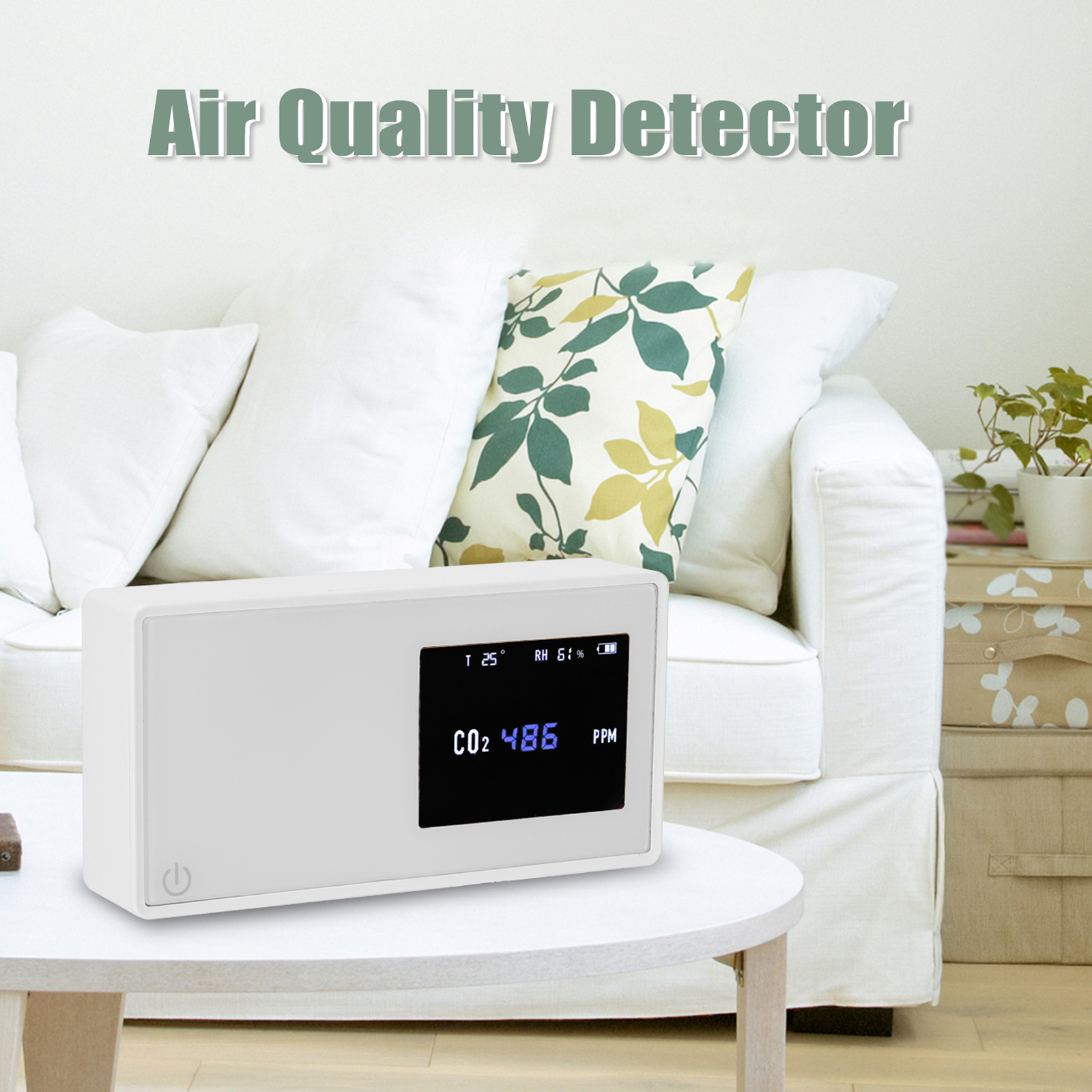 co2 meter Air Quality Detector CO2 Test with Carbon Dioxide Value Electricity Quantity Temperature Humidity Display Gas Analyzer